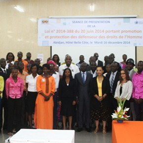 Présentation de la loi ivoirienne N°2014-388 du 20 juin 2014 portant promotion et protection des défenseurs des droits de l’homme Présentation de la loi ivoirienne N°2014-388 du 20 juin 2014 portant promotion et protection des défenseurs des droits de l’homme