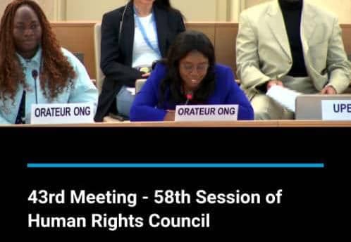 participation de la CIDDH à la 58e session human Rights Council